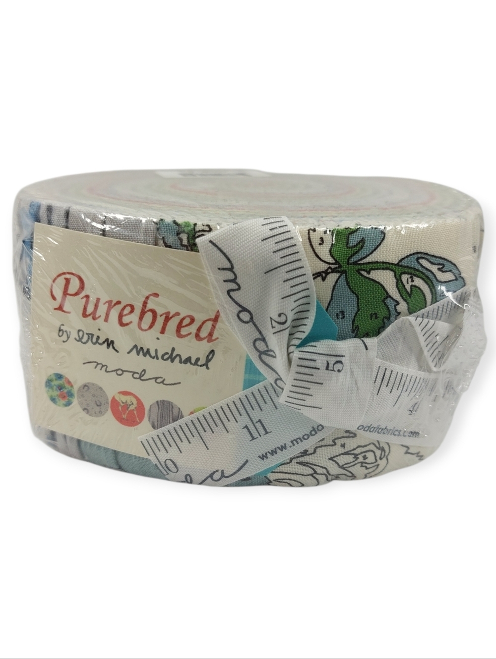 Moda Fabrics PUREBRED Jelly Roll Cotton Multicolor Pattern Quilting Strips 2.5"